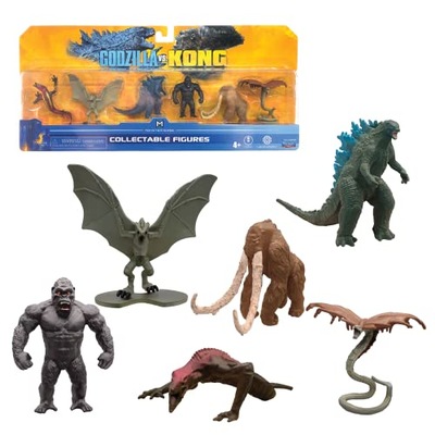 MonsterVerse Godzilla vs Kong 2 Inch Mini Monster 6-Pack Including Iconic M
