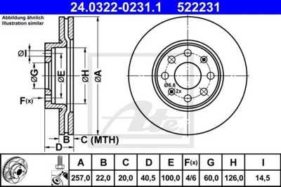 24.0322-0231.1 DISKU HAM.PRZOD POWER DISC PUNTO 05- 