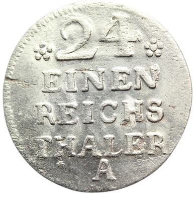 1/24 TALARA 1752 A BERLIN PRUSY FRYDERYK II ST.1
