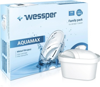 Wkład filtrujący filtr Wessper Aquamax do Brita Dafi Aquaphor 10szt WES003