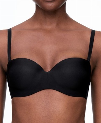 OYSHO CZARNY BIUSTONOSZ PUSH UP (80C)