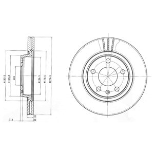 DISKU STABDŽIŲ DELPHI BG3198 + DOVANA 