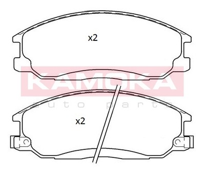 КОЛОДКИ ТОРМОЗНЫЕ ПЕРЕД KAMOKA JQ101163