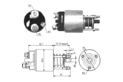 MEAT DORIA ELEKTROMAGNES ARRANCADOR 12V OPEL ASTRA G ASTRA H ASTRA H  