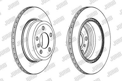 DISCOS DE FRENADO PARTE TRASERA JURID 562521JC  