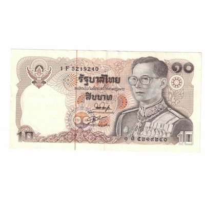 Banknot, Tajlandia, 10 Baht, KM:87, AU(55-58)