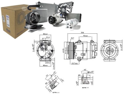 COMPRESOR DE ACONDICIONADOR RENAULT GRAND SCENIC II MEGANE II SCENIC II  