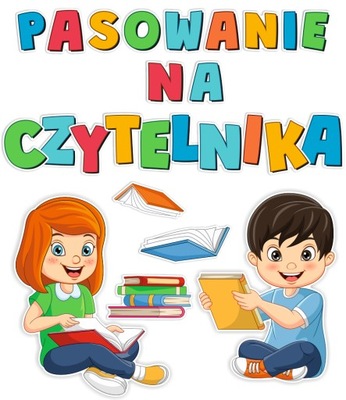 Dekoracja Pasowanie na Czytelnika - duża A3