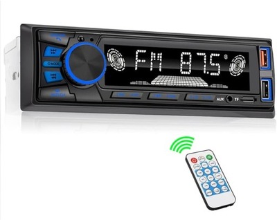Radio samochodowe Bluetooth MP3 FM/podwójne USB/TF/AUX/EQ 1 DIN