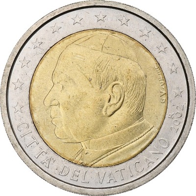 Watykan, John Paul II, 2 Euro, 2002 (Anno XXIV), R