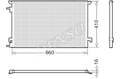 DENSO KONDENSATORIUS KONDICIONAVIMO FIAT CROMA OPEL SIGNUM VECTRA C VECTRA C 