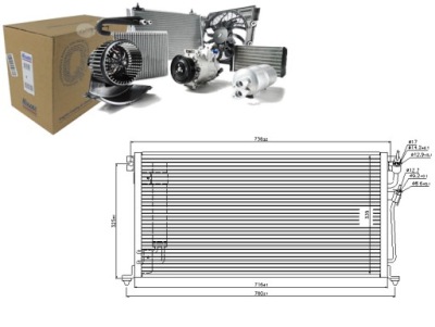 Nissens 940439 конденсатор, кондиціонер фото №1
