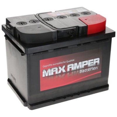 Акумулятор max amper 12v 60ah/520a en p+ l2 фото №1