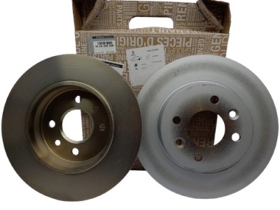 Тормозные диски тормозные r clio v задняя 440a00868r новый оригинал фото №1