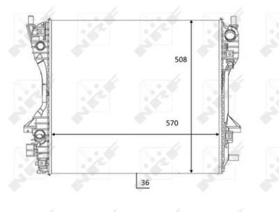 NRF 59060 CHLODNICA, SISTEMA DE REFRIGERACIÓN DEL MOTOR  