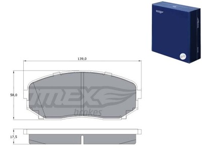 TRINKELĖS STABDŽIŲ MAZDA CX-7 07- PRIEK. TOMEX BRAKES 