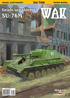1:25 Działo samobieżne SU-76M WAK 4-5/2018