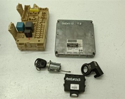 Набір стартовий комплект ключ бортовий комп'ютер toyota avensis t25 1.8 бензин фото №1