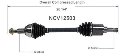 Приводной вал приводная передняя левая dodge grand caravan 2008-2010 фото №1