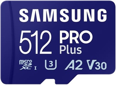 Samsung microSDXC PRO Plus 512 GB(180 MB/s) + adap