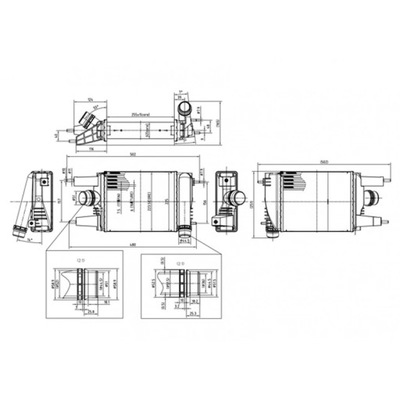 RADUADOR AIRE DE CARGA HART 630 303  