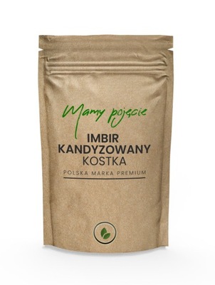 Imbir kandyzowany KOSTKA 100g + gratis