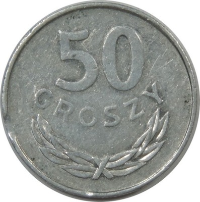50 GROSZY 1977 - DESTRUKT -POLSKA -STAN (3+) -K195