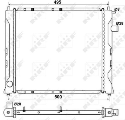 РАДИАТОР ВОДЫ ROVER 200/400/45 1.4-1.8 58107A