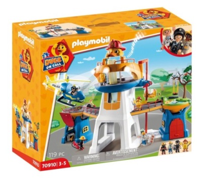 PLAYMOBIL KWATERA GŁÓWNA ŚWIATŁO DŹWIĘK HELIKOPTER