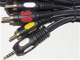 KABEL wtyk jack 3.5 4 pin 3 WTYKI CINCH 1,5m/ 1780