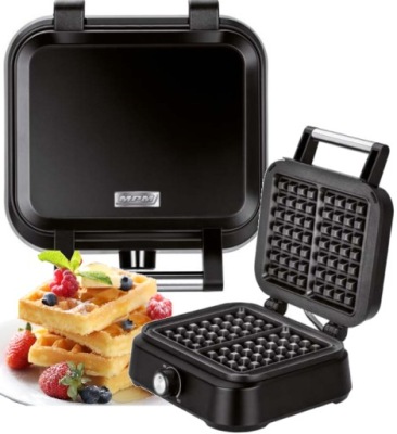 MOCNA GOFROWNICA - CHRUPIĄCE GOFRY MOCNA 1500W NIEPRZYWIERAJĄCA POWŁOKA