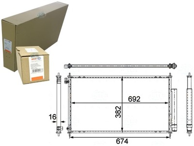 BEHR HELLA КОНДЕНСАТОР КОНДИЦІОНЕРА HONDA ACCORD VII