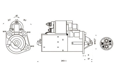 MAGNETI MARELLI СТАРТЕР RENAULT SAFRANE II VOLVO 850 C70 I S40 I