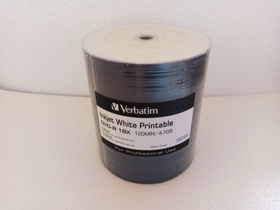Verbatim DVD-R x16 Printable 100szt