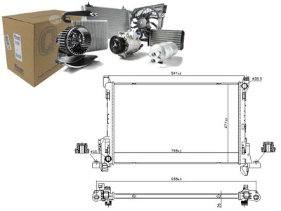 РАДИАТОР ДВИГАТЕЛЯ ВОДЫ FIAT TALENTO NISSAN NV300 OPEL VIVARO B