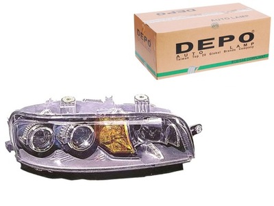 Фара h3/h7 электрический fiat punto ii 09.99- фото №1