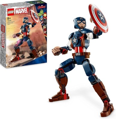LEGO 76258 Marvel Figurka Kapitan Ameryka z Tarczą Super Heroes Zabawka