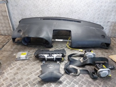 Набір подушка безпеки панель приладів панель приладів ремені подушки безпеки модуль toyota avensis t25 фото №1