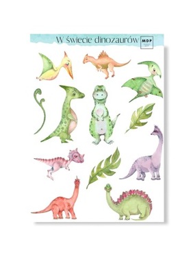 Naklejki z dinozaurami dinozary dla dziecka album