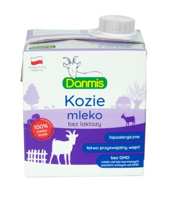 Mleko kozie bez laktozy Danmis 500ml