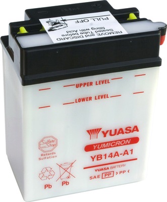 BATERÍA PARA MOTOCICLETA YUASA YB14A-A1 12V 14AH  