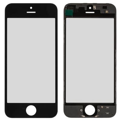 iPhone 5s/Se SZYBKA LCD SZKŁO WYŚWIETLACZA z ramką CZARNY BLACK