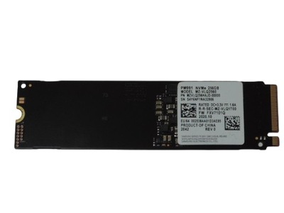 Dysk SSD 256GB M.2 SAMSUNG NVMe MZ-VLQ2560