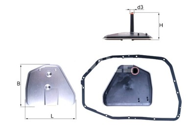 MAHLE FILTRAS HIDRAULINIS AUTOMAT.SKB AUDI VW 