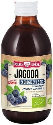 Sok z Owoców Jagody Czarnej 250ml EKO Polska Róża