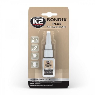 K2 BONDIX PLUS 10 G Klei super szybko