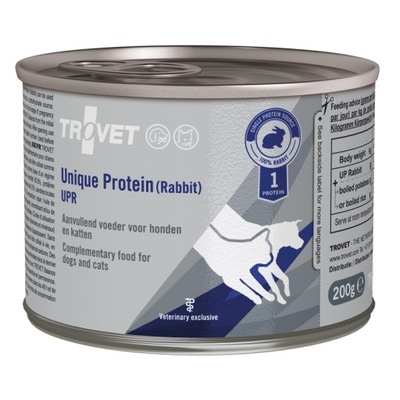 TROVET Unique Protein dla psa i kota królik 200 g