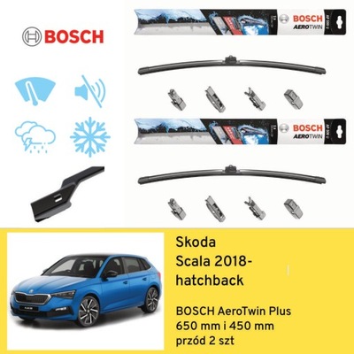 ESCOBILLAS PARTE DELANTERA PARA SKODA SCALA HATCHBACK (2018-) BOSCH  