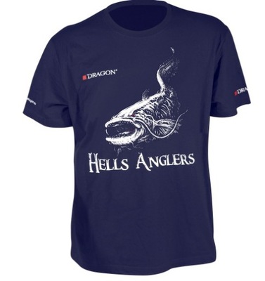 T-shirt DRAGON Hells Anglers S Sum Granatowy