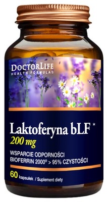 Doctor Life Laktoferyna 200mg bLF 60k. Odporność Przyswajanie żelaza